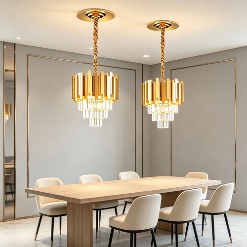 Runde kristall led - kristall, kronleuchte