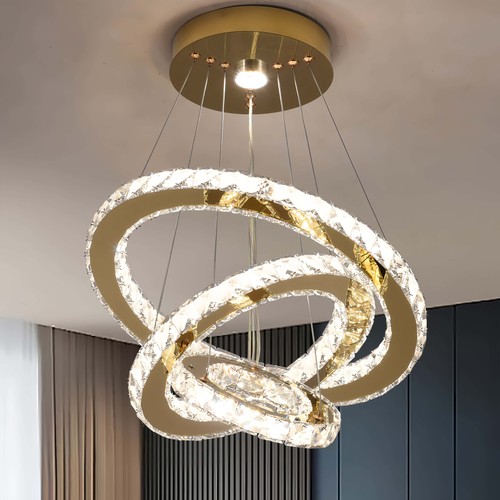 Gold kronleuchter kristall led - gold,
