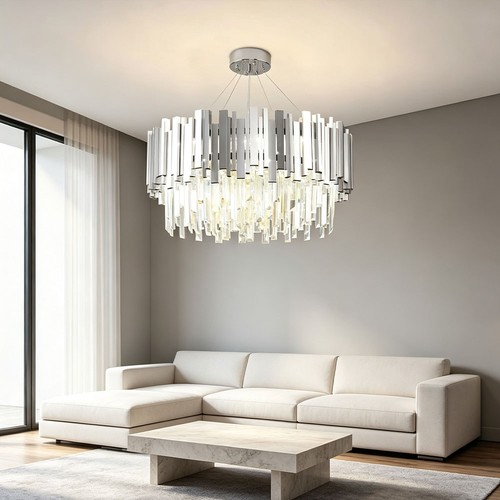 Runde kristall led - kristall, kronleuchte